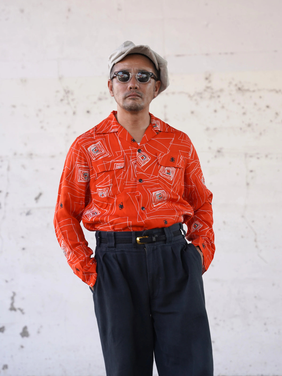 (Pre-Order) The Groovin High - 270125 Atomic Square Rayon Shirt (Deposit HKD100)
