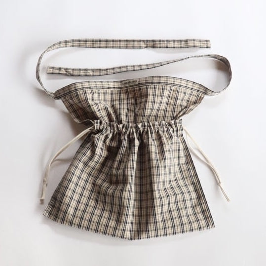 Laborday & Co. - Apron Bag (VINTAGE PLAID/NATURAL) (副本)