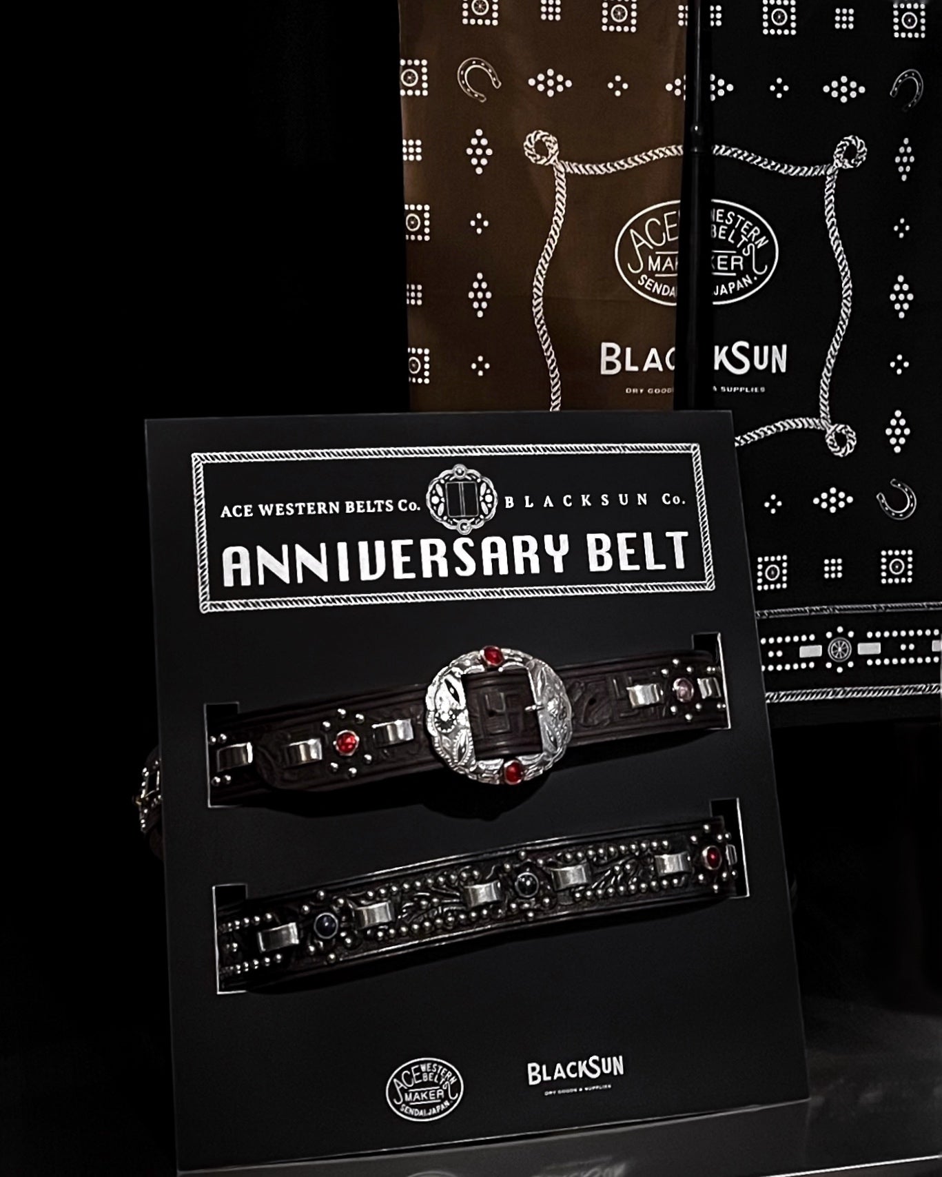 小物 Ace Western Belts Deadstock Belts Black ACE Western Belt, Black – Thurston Bros Rough Wear LLC