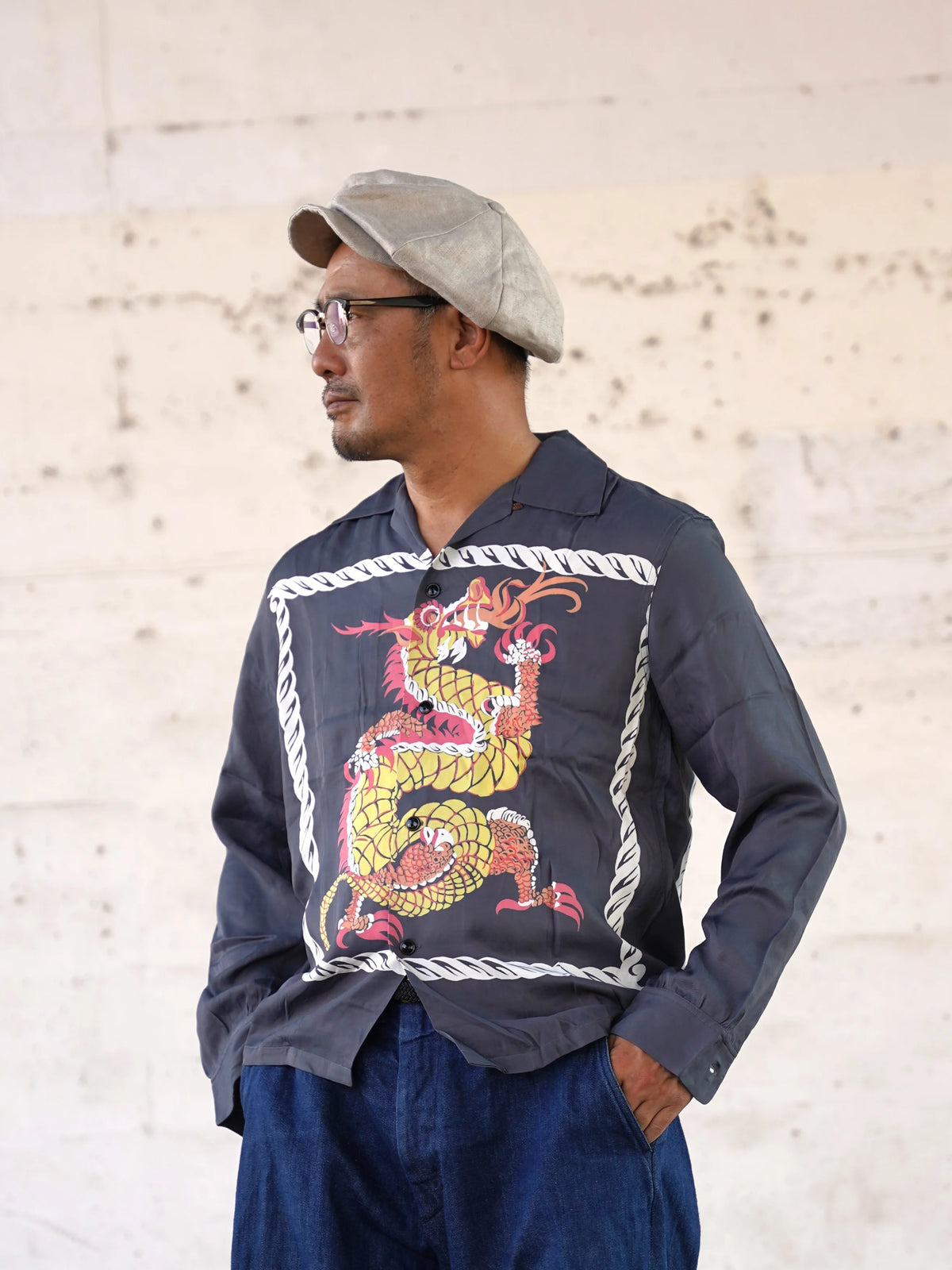(Pre-Order) The Groovin High - 270103 Dragon Rayon Shirt (Deposit HKD100)