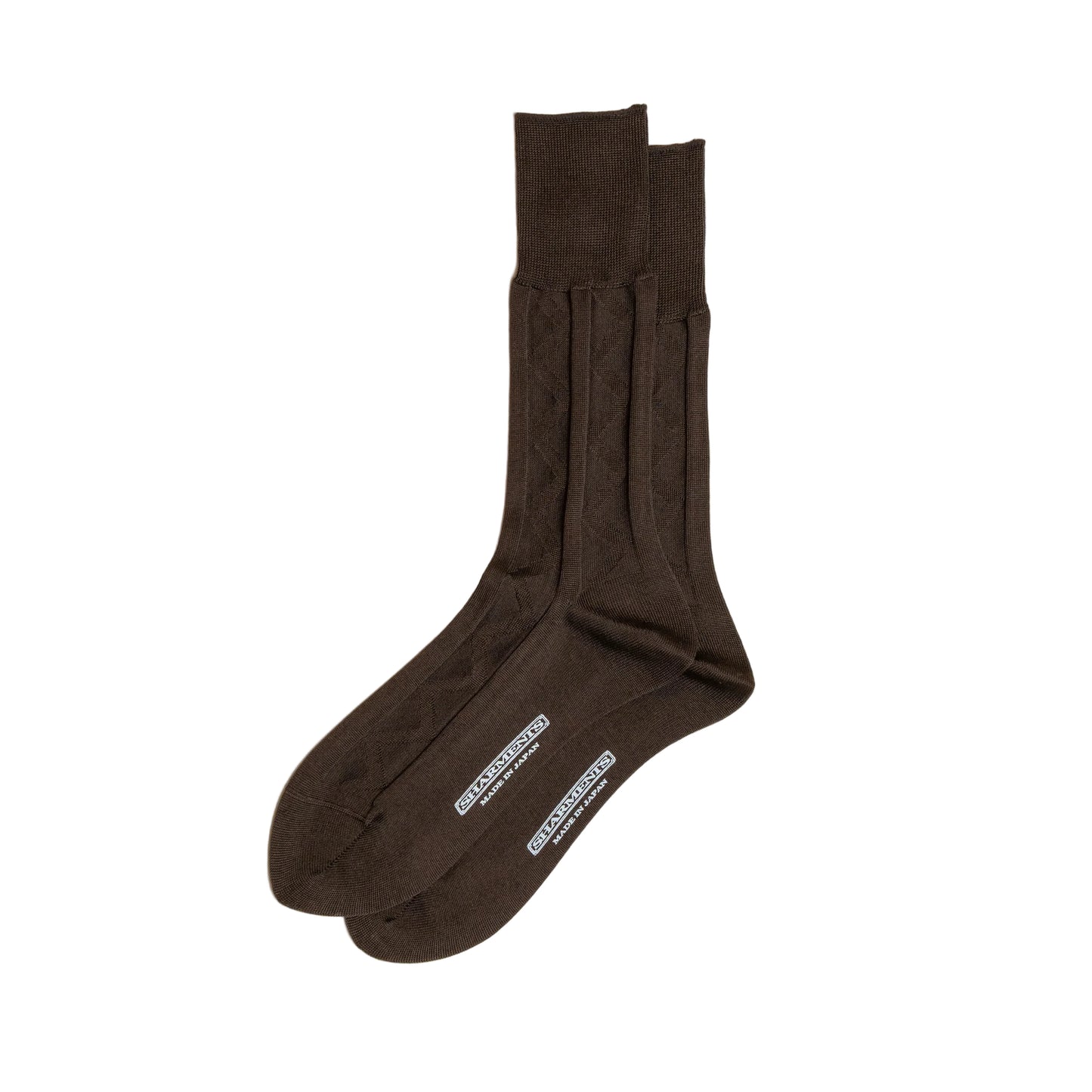 Sharments - Cotton Socks ZIG-ZAG (Brown)
