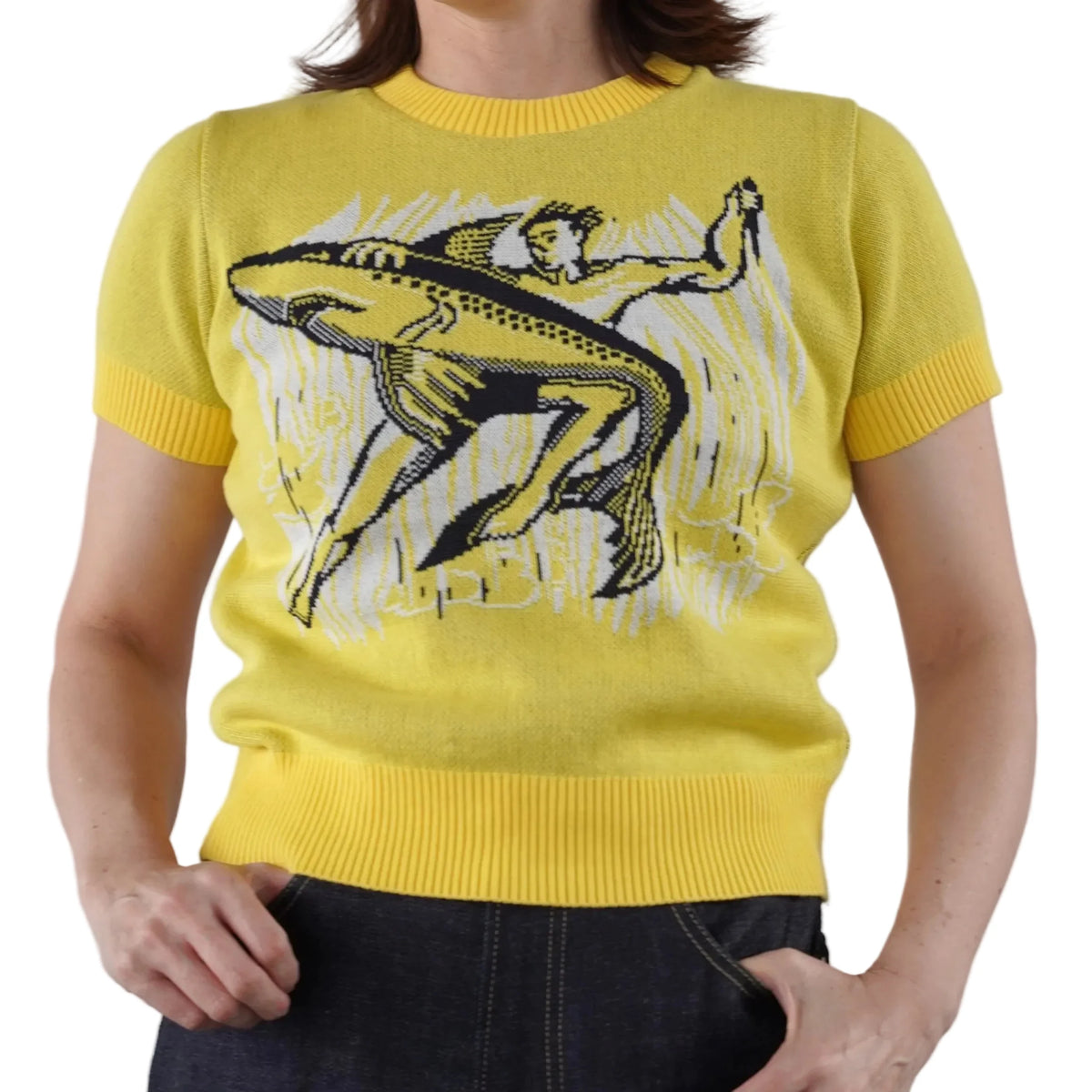 (Pre-Order) Old Devil Moon - 270602 1950s Ladies Shark Summer Knit (Deposit HKD100)