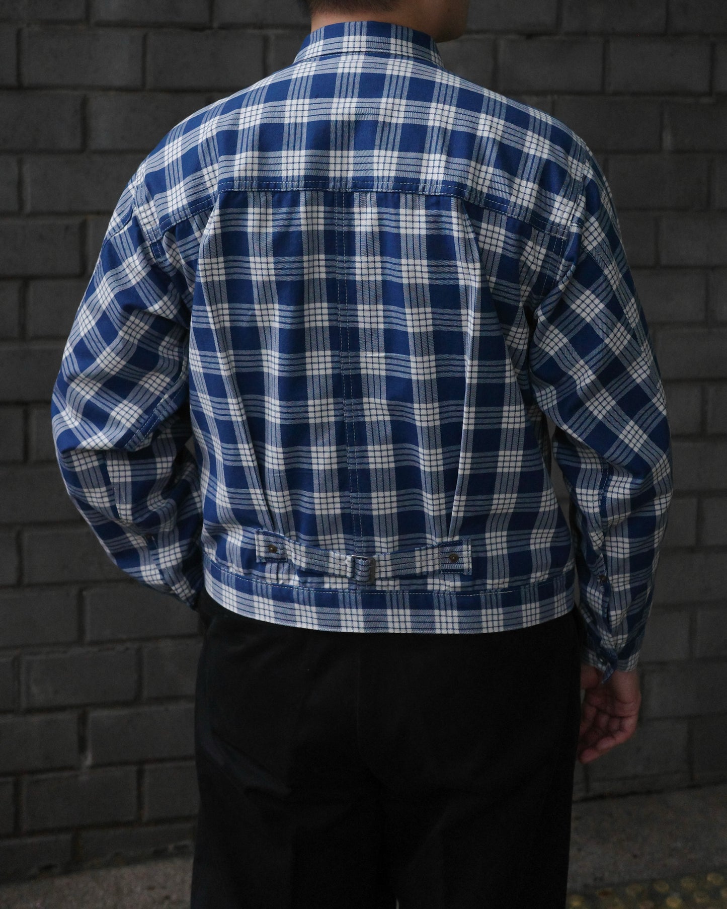 (Pre-Order/Round 2) BlackSun x THE BALD Co. x ROOM402 - Indigo Palaka Jacket (Deposit HKD300)
