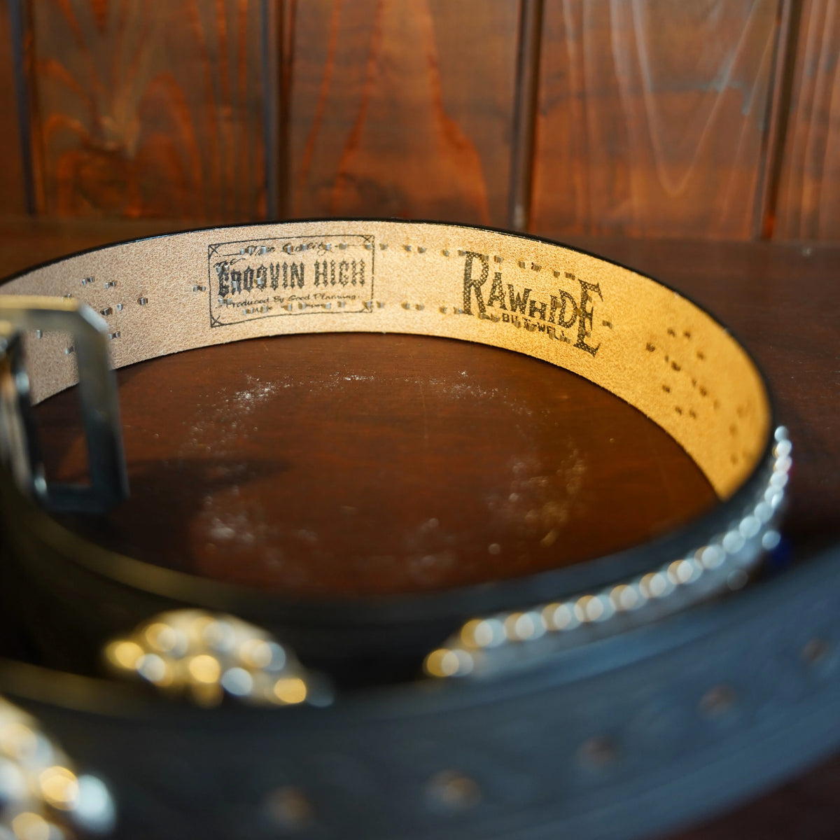 (Pre-Order) The Groovin High - 270505 42ｍｍ Reflector Studded Leather Belt (Deposit HKD100)