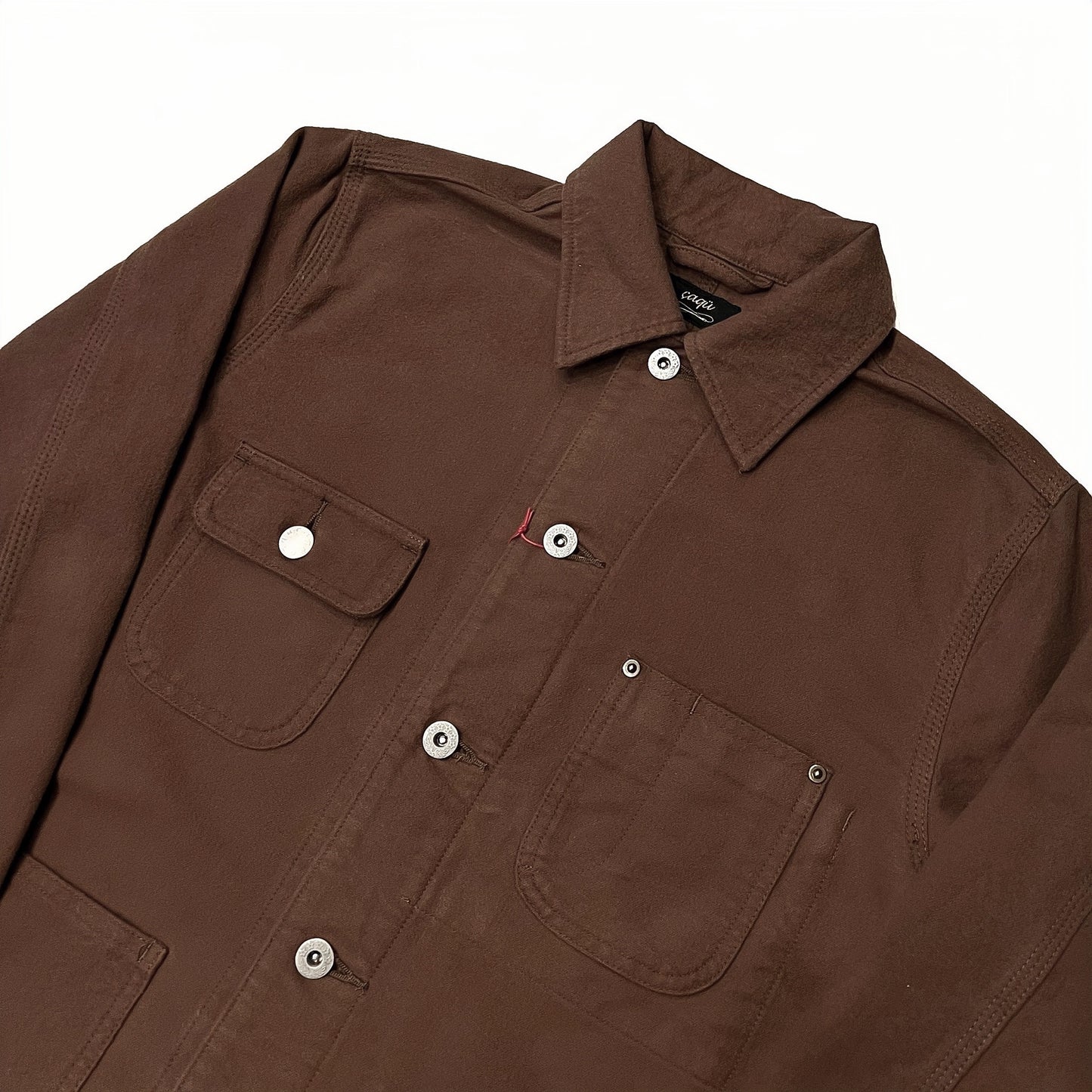 Caqu - Lot.00119 Flannel Old Coverall (Brown)