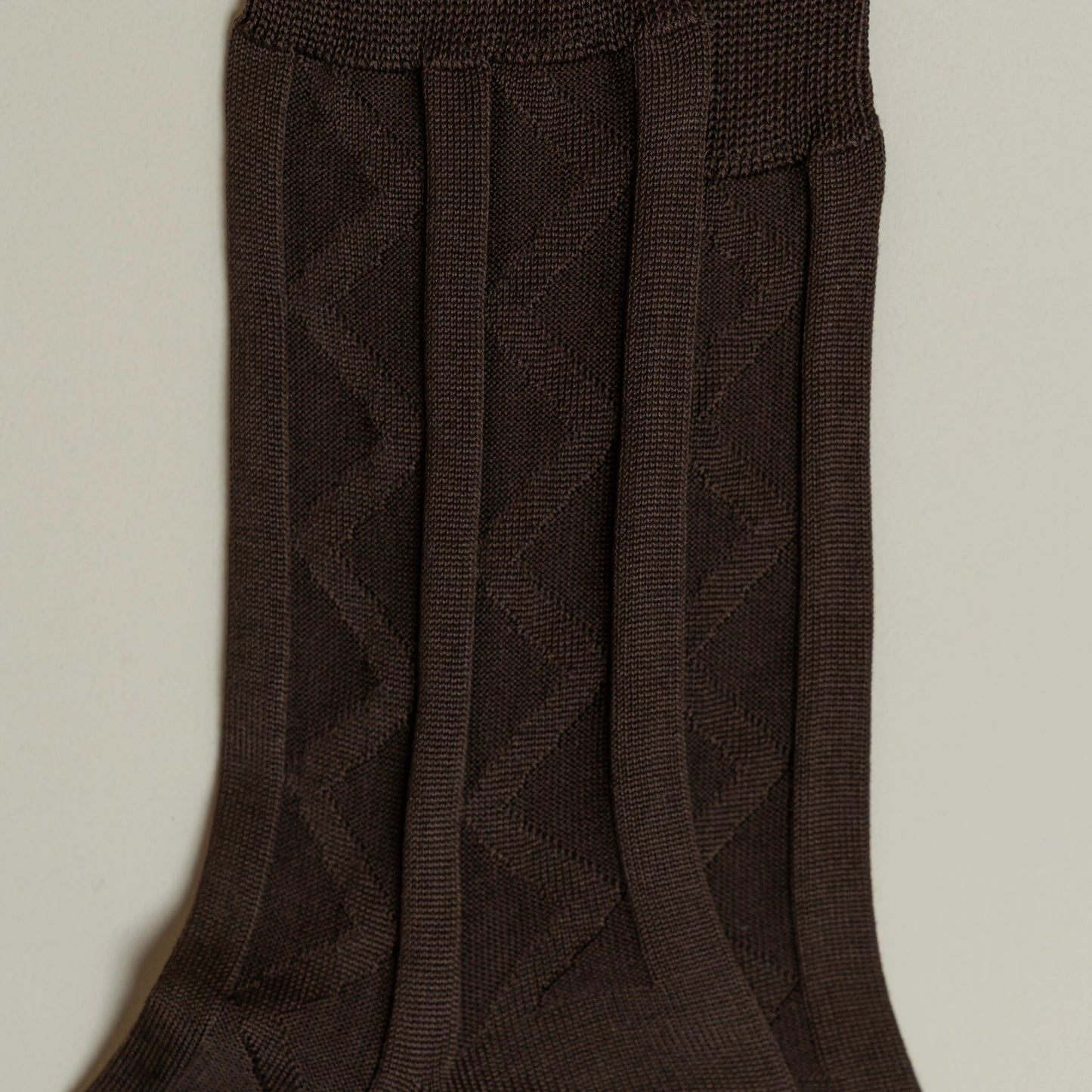Sharments - Cotton Socks ZIG-ZAG (Brown)
