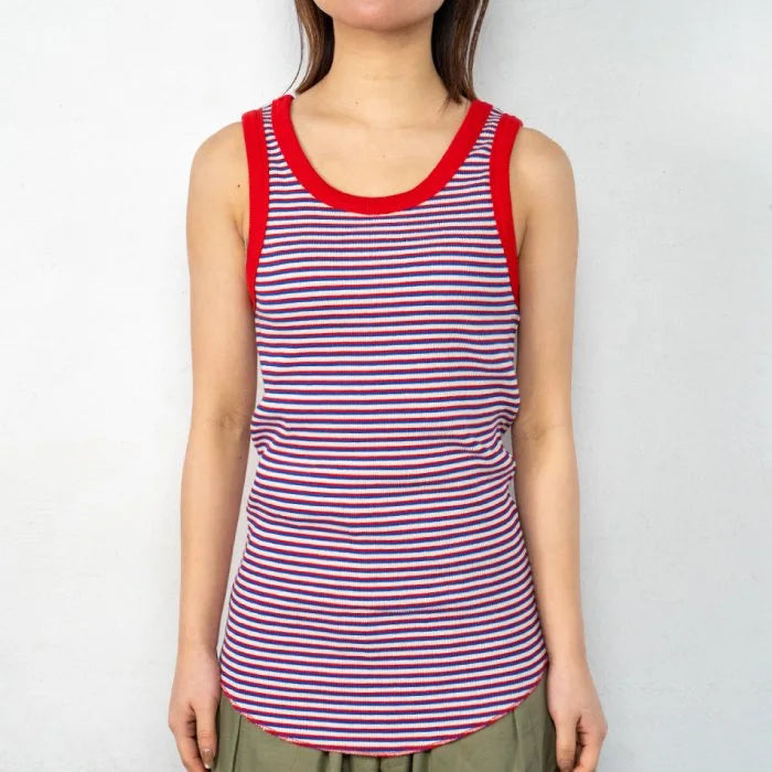 Healthknit - HR24S-L015 Border Tank Top (Red)