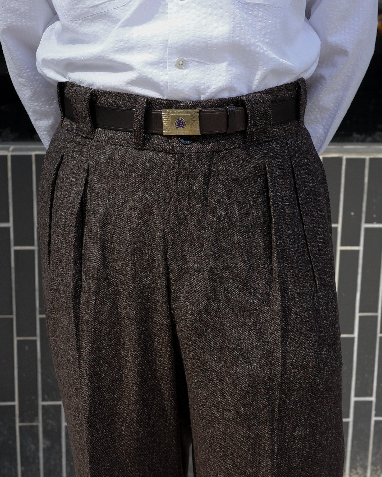 The Groovin High - Lot.240301 1930s Style Trousers "Brown”