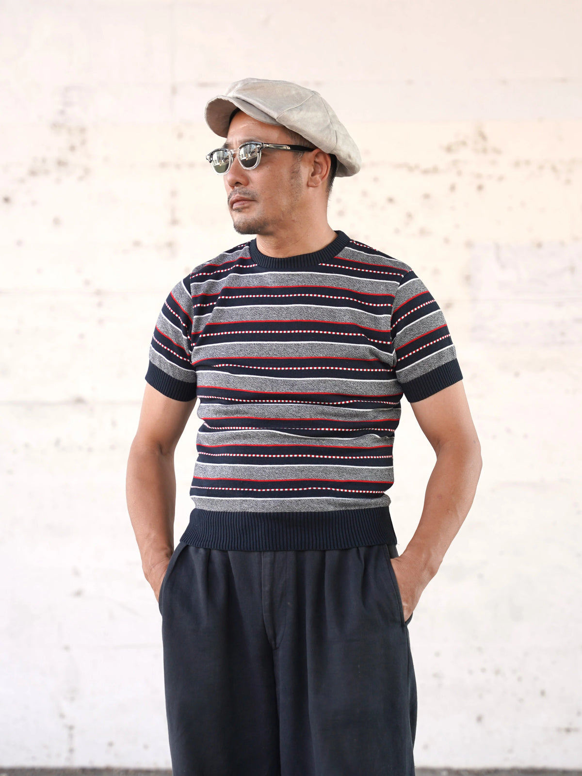 (Pre-Order) The Groovin High - 270203 Multi Border Summer Knit (Deposit HKD100)