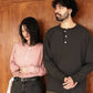 Healthknit - Long Sleeve Henley T-shirt (White)