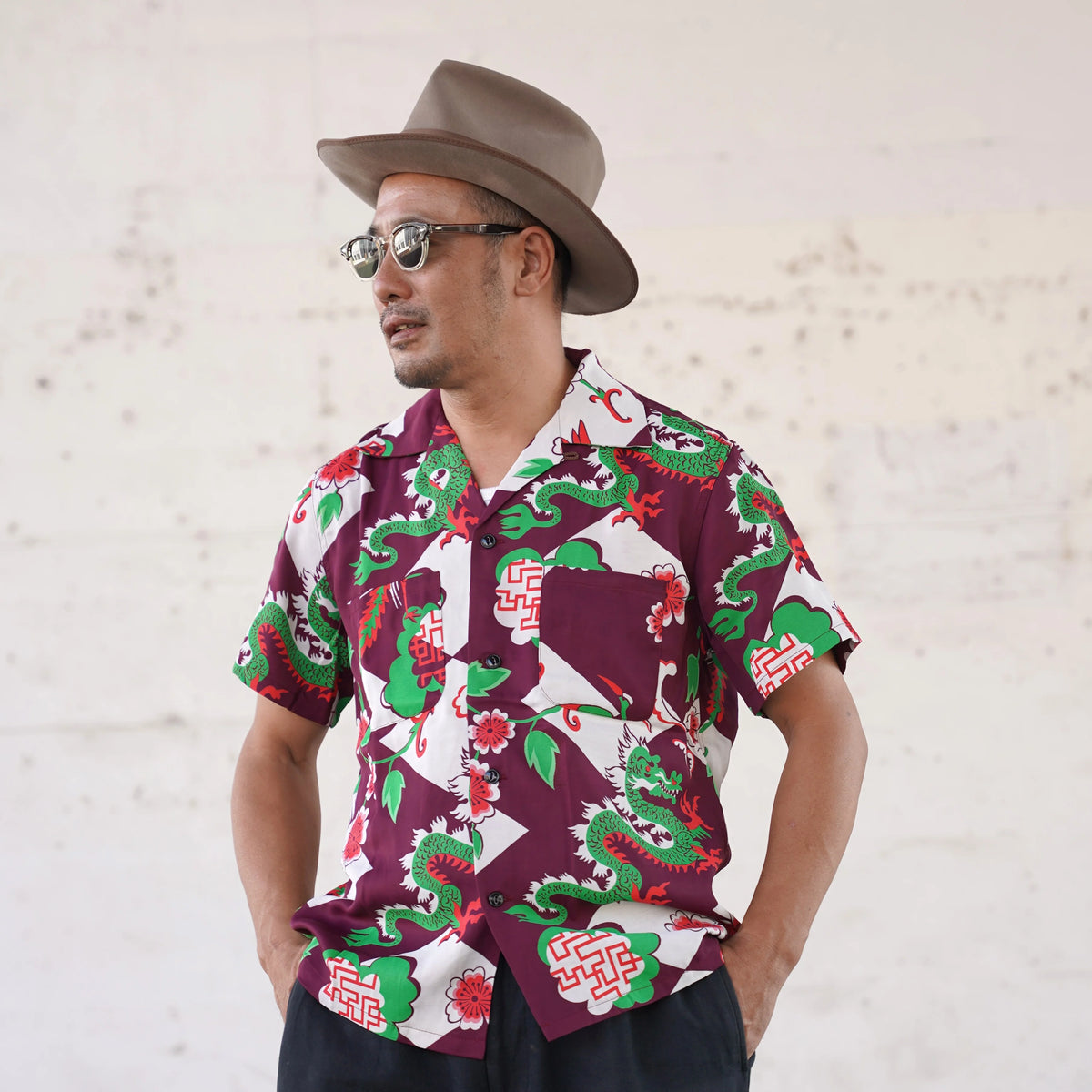 (Pre-Order) The Groovin High - 270110 Oriental Dragon Rayon Shirt (Deposit HKD100)