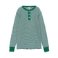 Healthknit - Lot.601L Border Long Sleeve T-Shirt “Green”
