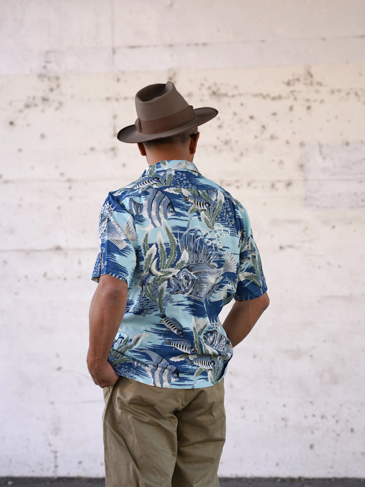 (Pre-Order) The Groovin High - 270117 Underwater Print Rayon Shirt (Deposit HKD100)