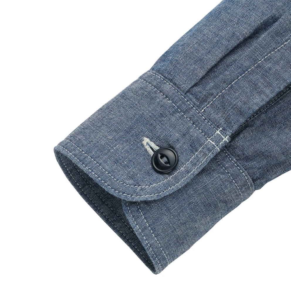 LAWFORD - Lot.312 Work Chambray Shirt (Blue).