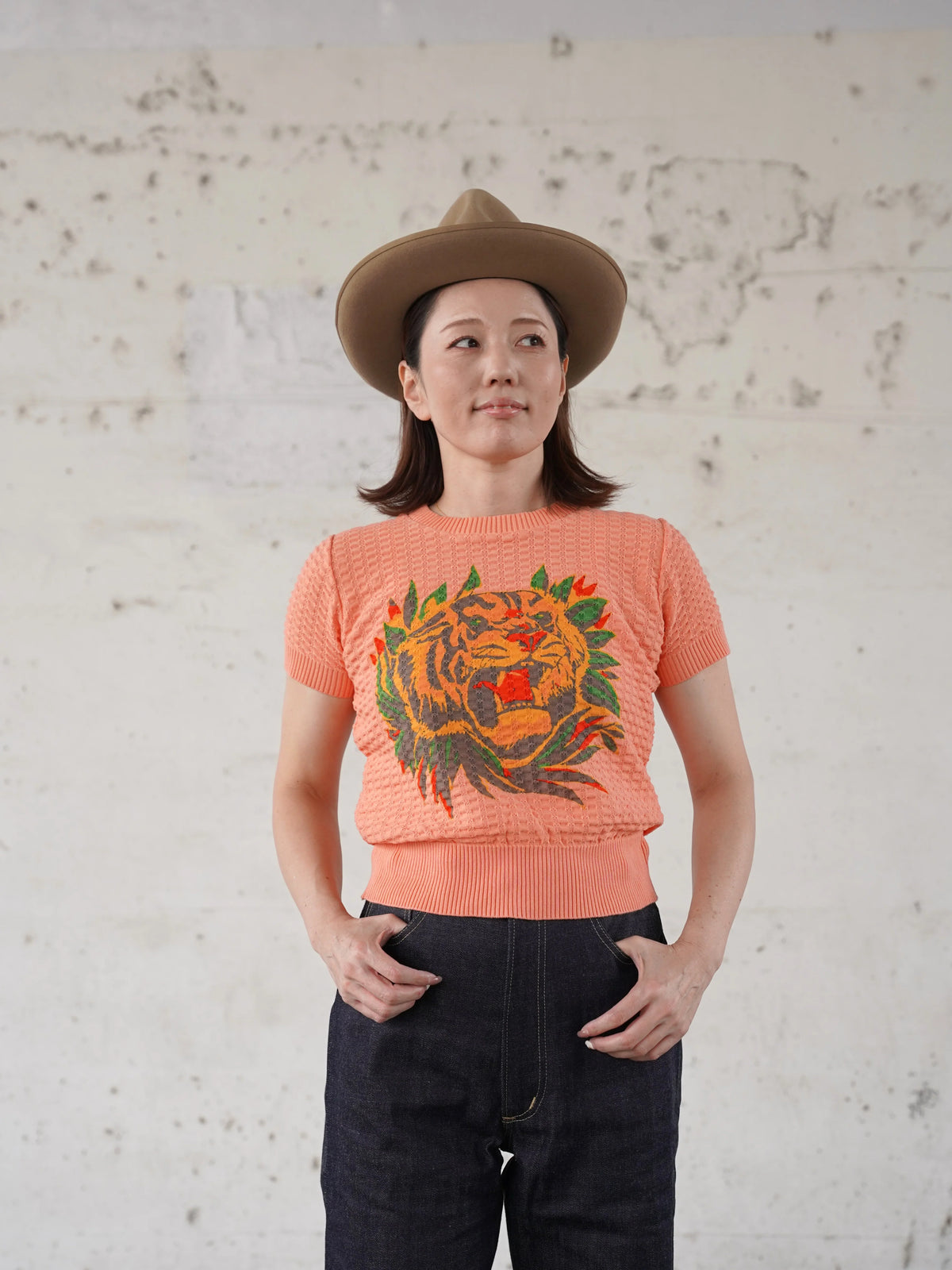 (Pre-Order) Old Devil Moon - 270601 Ladies Tiger Summer Knit (Deposit HKD100)