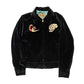 The Groovin High - Lot. 250421 1950s Style Velvet Drizzler Jacket (Skull)