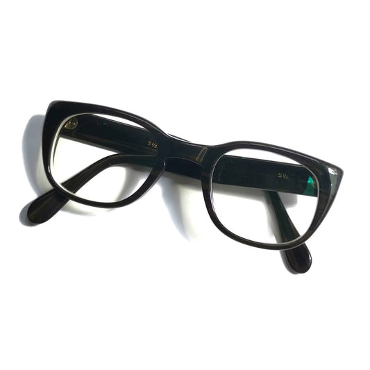 (NOS) Black Wood Eyeglasses