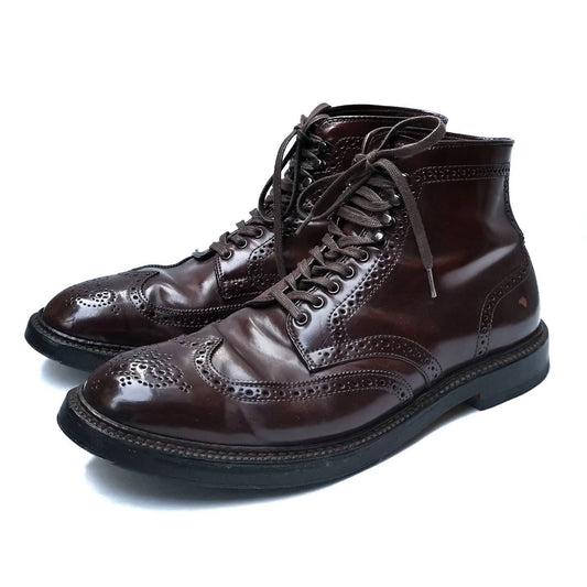 (2nd hand) ALDEN Cordovan Color 8 Wingtip Boots