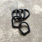 Button Works - Steel Horse Shoe Ring (Darl Black)