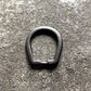 Button Works - Steel Horse Shoe Ring (Antique Silver)
