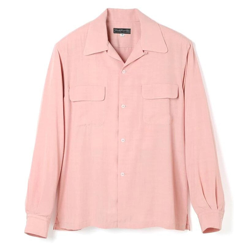 WearMasters Lot.755 Flap Pocket Rayon Shirts (Pink)