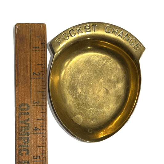 Vintage Pocket Change Brass Tray