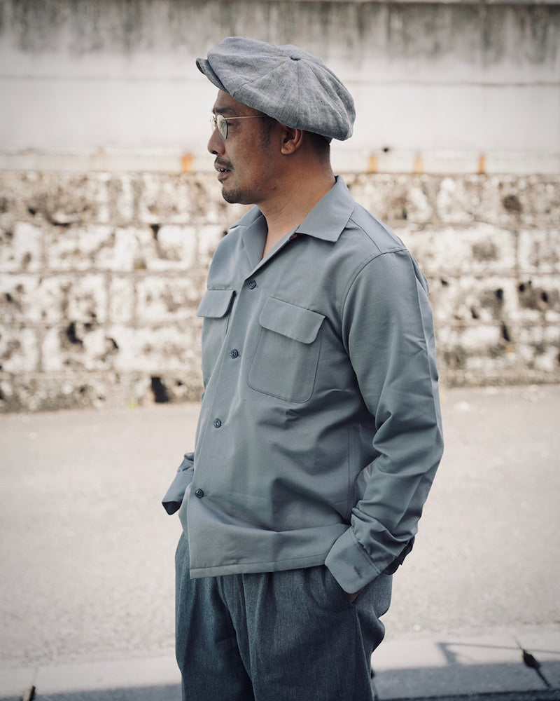 The Groovin High - A431 1940s Style Towncraft Shirt (Grey)
